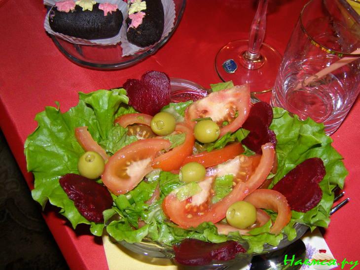 Легкий салат для влюбленных