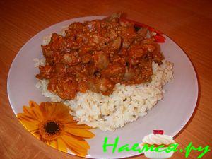 Куриная печенка в соусе (вариант)