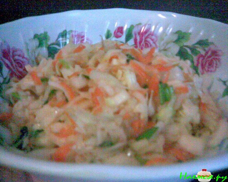 Пикантный овощной салат