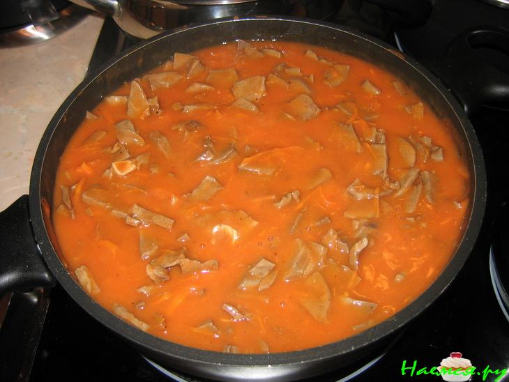 Сердце в кисло-сладком соусе