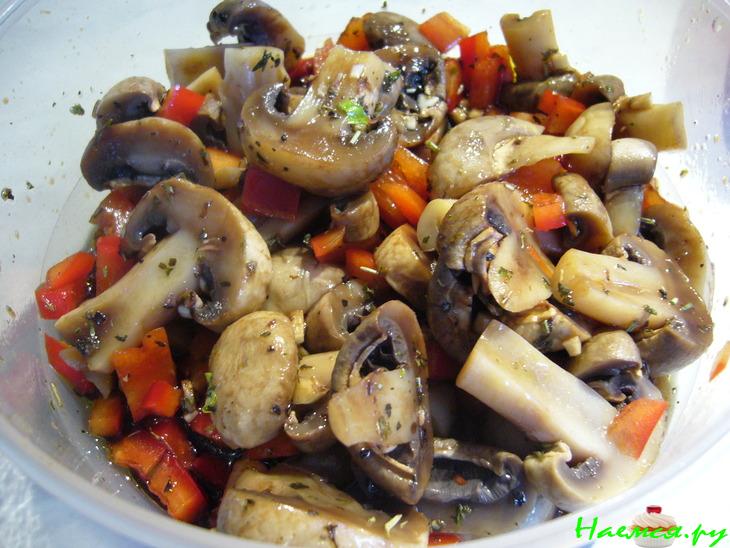 Шампиньоны в маринаде с бальзамико