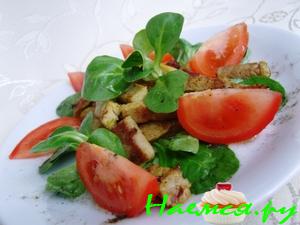 Салат Корн с мясом и помидорами