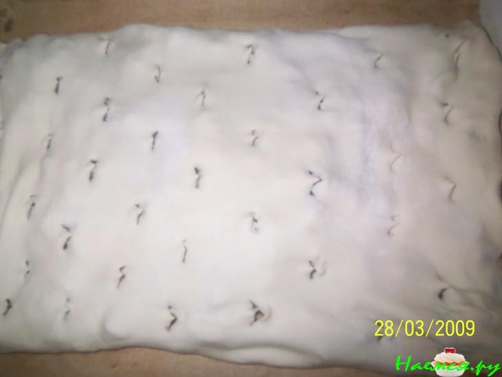 Пирог с курицей и грибами