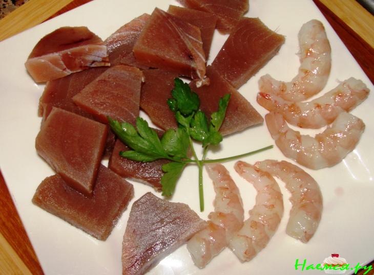 Тунец жареный