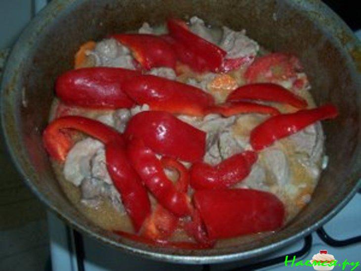 Индюшатина (красное мясо) с овощами