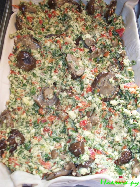 Пирог фермерский "Яичница с сыром"