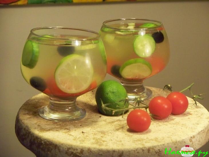 Французский салат в желатине "Hot"