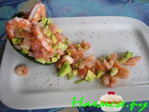 Лёгкий салатик с малосольной форелью Лёгкий салатик с малосольной форелью