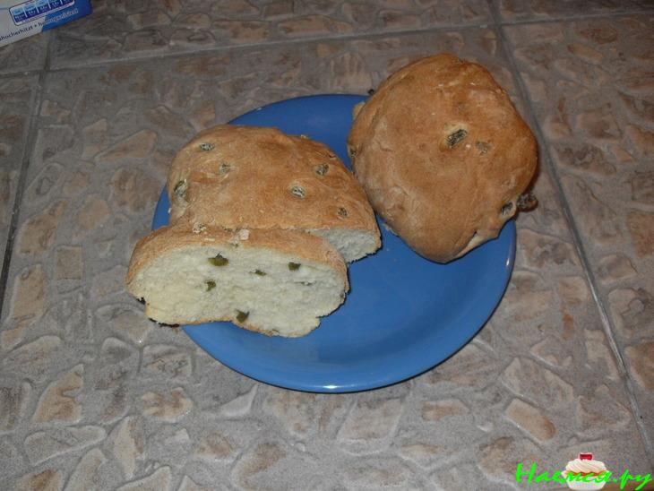 Чабатта (Ciabatta) с орехами и болгарским перцем