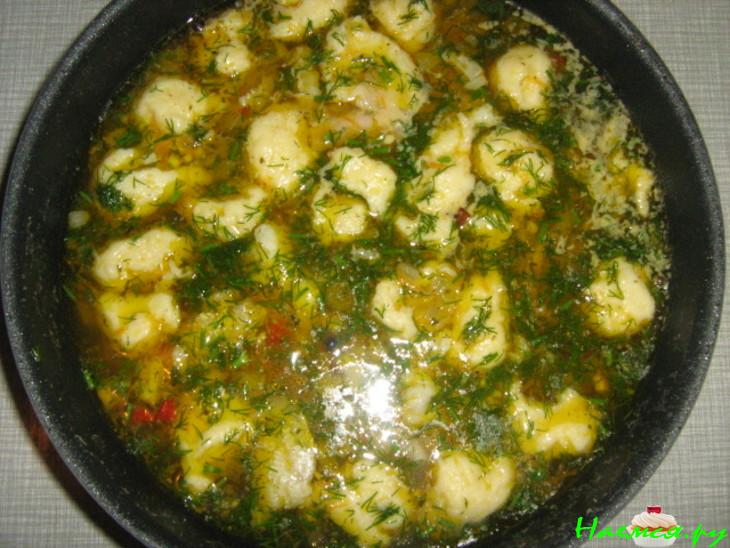Супчик рыбный с клецками