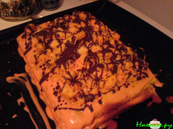 Тортик фруктово-апельсиновый