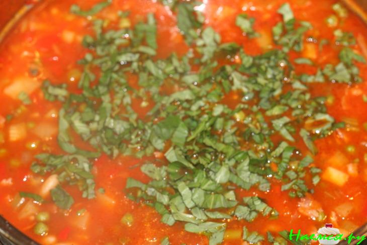 Минестроне с беконом