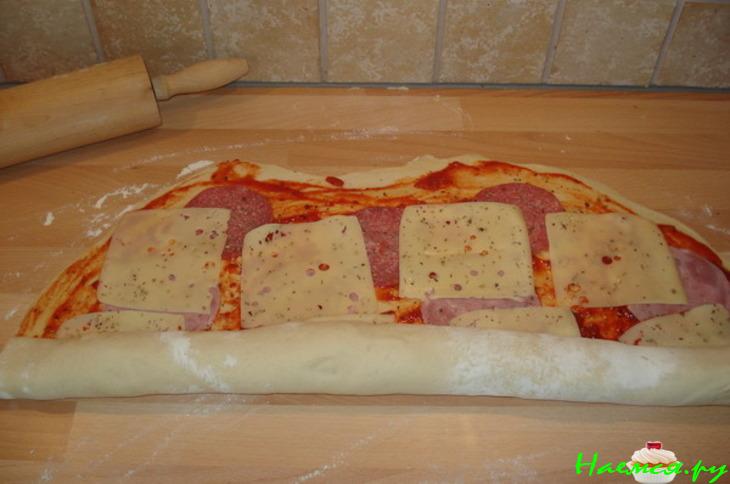 Пицца - рулетики