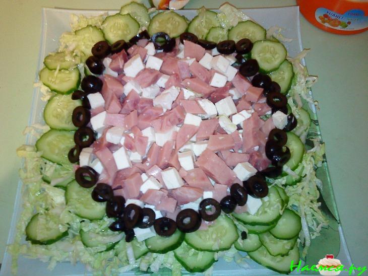 Салат овощной "Фантазия" в йогуртовом соусе