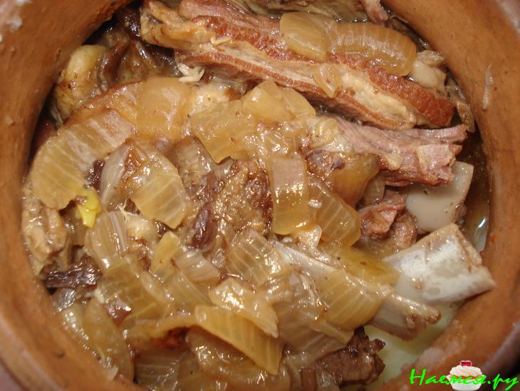 Баранина с фасолью по-арабски