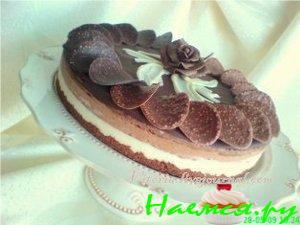 Торт "Шоколадно-сырный"