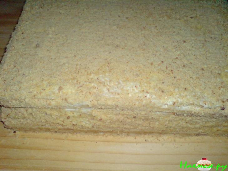 Торт 'Рыжик' с миндалем Торт 'Рыжик' с миндалем