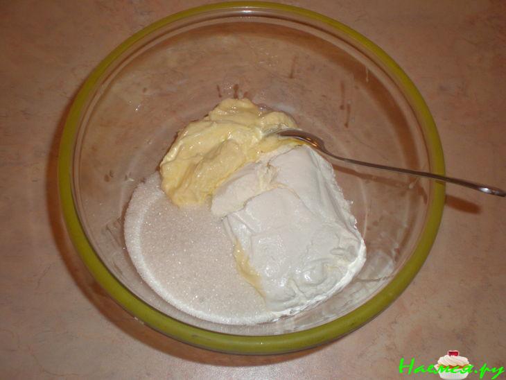 Торт-пирожное из печенья и пастилы 