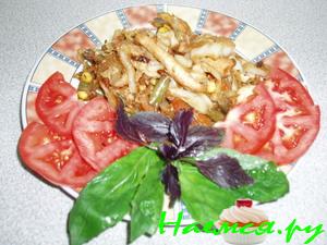 Куриная поджарка с имбирем Куриная поджарка с имбирем