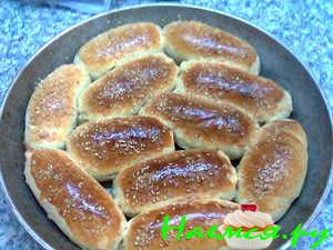 Печеные пирожки с разными начинками