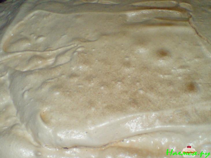 Яблочно-вишнёвый пирог под безе