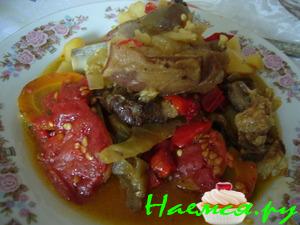 Чанахи с бараньеми ребрышками Чанахи с бараньеми ребрышками