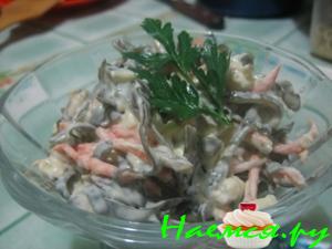 Салат "Морской коктейль" с морской капустой