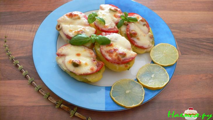 Картофельная пиццы с мацареллой