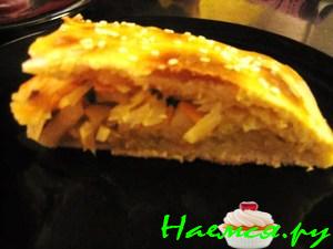 Капустный дрожжевой пирог