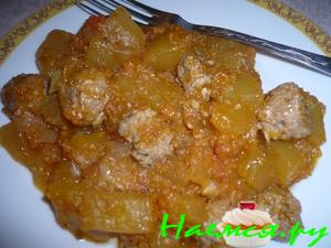 Кабачковая икра скорая с фрикадельками