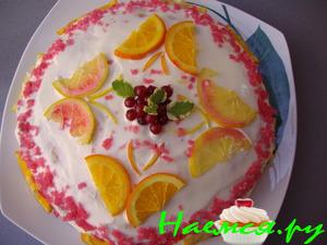 Торт "Апельсиновая нежность"
