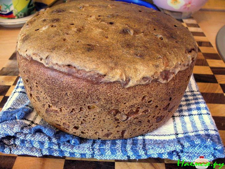 Хлебушек с орешками на закваске