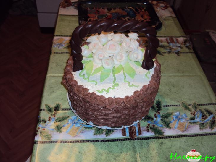 Торт "Корзина с цветами" Торт "Корзина с цветами"