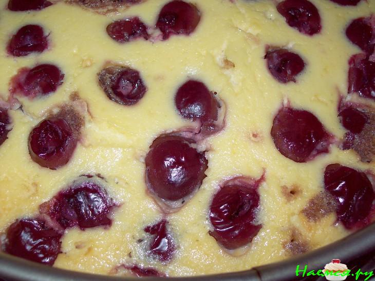 Творожно-вишнёвый пирог