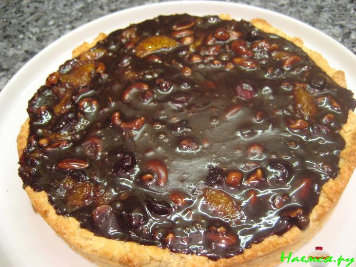 Флорентийский пирог (наоборот) с шоколадной ириской Флорентийский пирог (наоборот) с шоколадной ириской