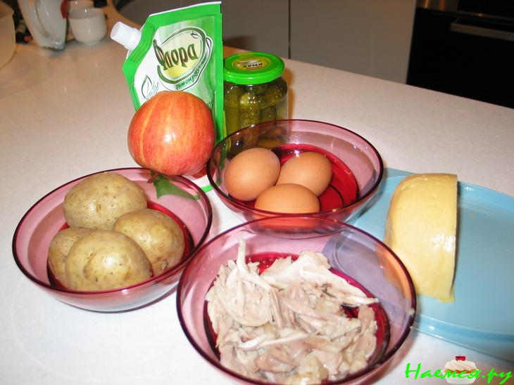 Салат "Часы" Салат "Часы"