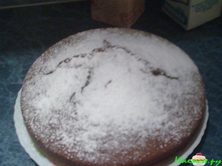 Шоколадный пирог с ванилью