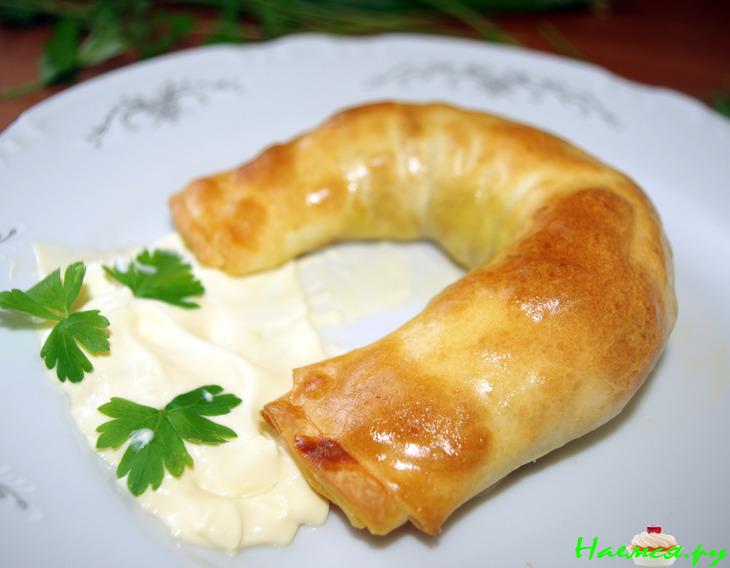 Закусочный штрудель с морковью и пореем Закусочный штрудель с морковью и пореем