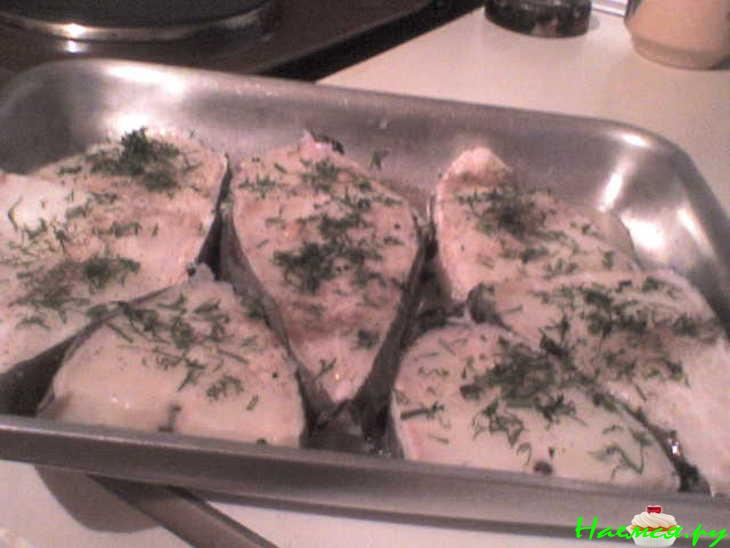 Зубатка с лимоном и укропом