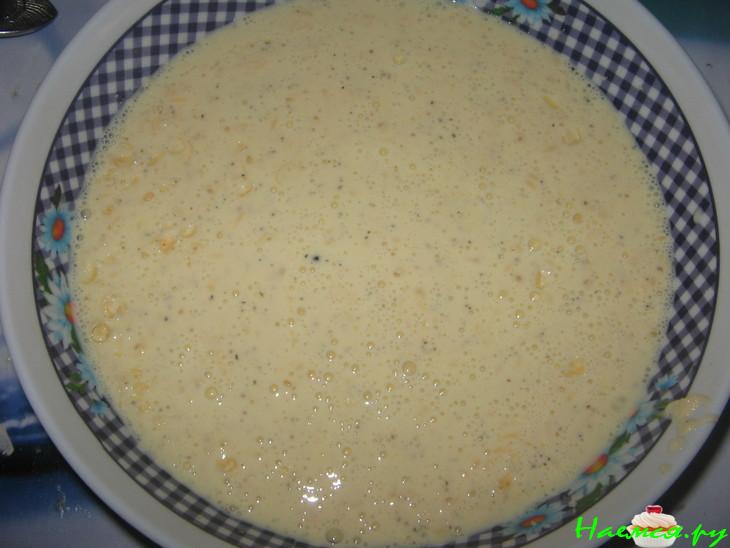 Киш с рисом и салями