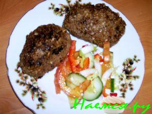 Рубленые зразы с грибами