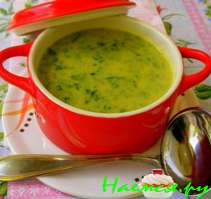 Сливочный суп-пюре из цуккини и шпината Сливочный суп-пюре из цуккини и шпината