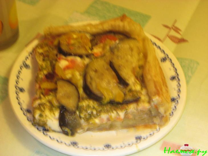 Открытый овощной пирог