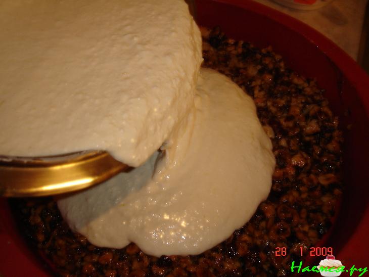 Медовый пирог с творогом