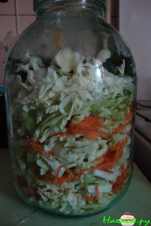 Капустный салатик. Консервация