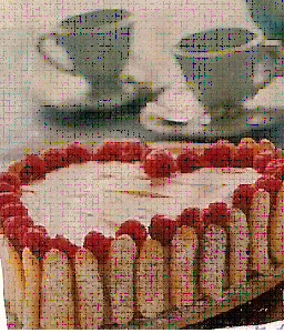 Торт 'Малиновое сердце'