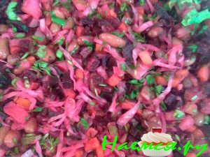 Винегрет с квашеной капустой