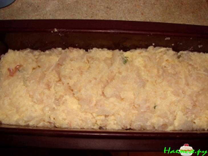 Рыбная запеканка (филе трески)