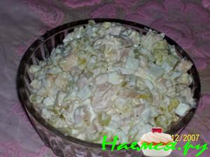 Салат из кальмаров в собственном соку