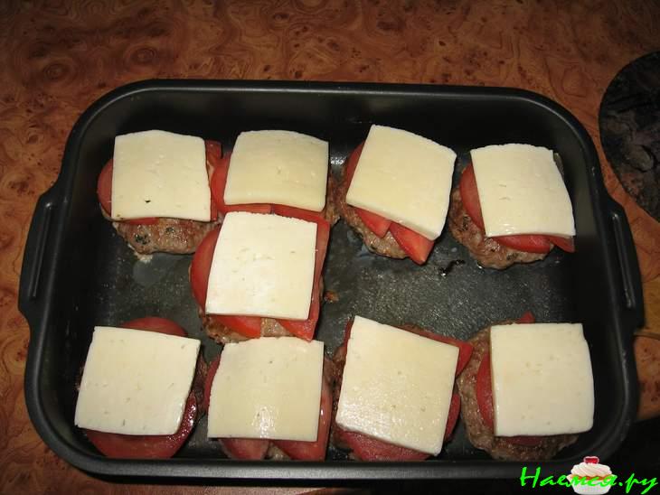 Шницели рубленые по-французски из смешанного фарша